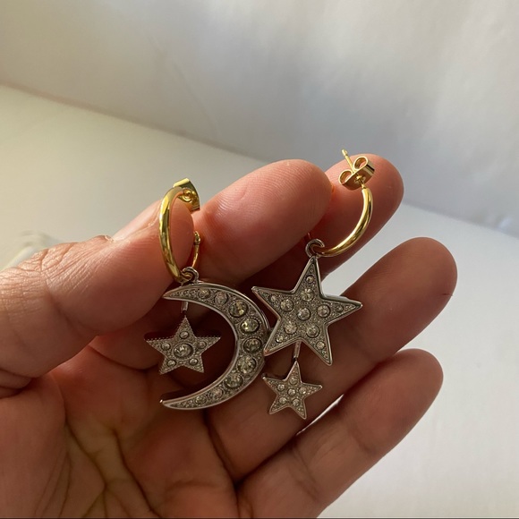 🤩🤩Celine 🤩🤩  Gold and Silver Dangle Drop Earrings - Picture 8 of 8